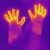 Ogrzewane Rękawiczki  Wkładlk Śnieżynki GLOVII Uniwersalne